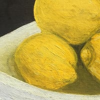 Image 3 of Lemons in folk bowl