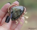 Image 3 of Moon Phases Labradorite Necklace