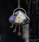 Image 1 of Moon Phases Labradorite Necklace
