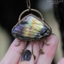 Image 2 of Moon Phases Labradorite Necklace