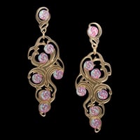 Image 4 of NUAGES MIROIR DÉCORÈ Earring - with Red Dream Glitter