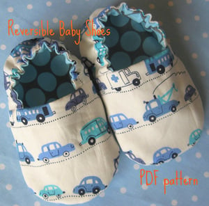 Image of Reversible Baby Shoes, PDF Pattern