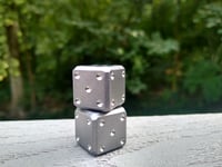 Image 1 of Haptic Dice Stainless Steel (Stonewashed)