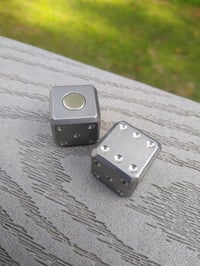 Image 3 of Haptic Dice Stainless Steel (Stonewashed)