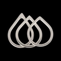 Image 3 of TEARDROP Ring SILVER or OX.