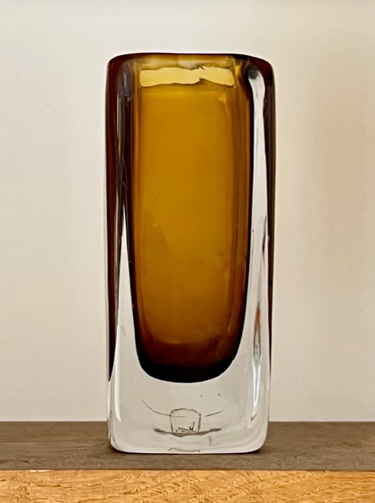 Image of Small Glass Vase by Vicke Lindstrand for Kosta Boda, Sweden 1960s