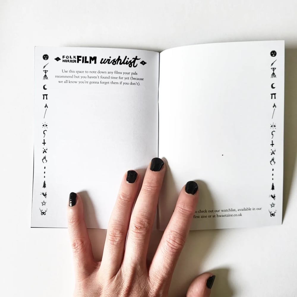 FOLK HORROR BINGO BOOKLET