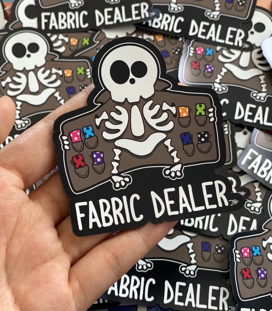 Image of Fabric dealer magnet 💀