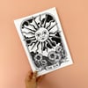 The Sun Tarot Card Lino Print