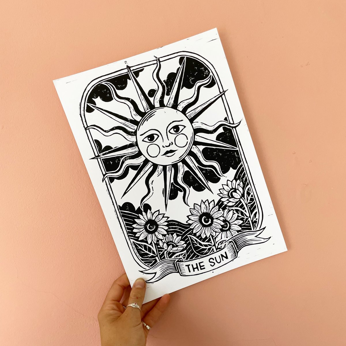 Tarot Card 'The Sun' Embroidery Pattern