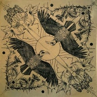 Image 1 of TURKEY VULTURE+SUN MEDICINE BANDANA/ALTAR CLOTH