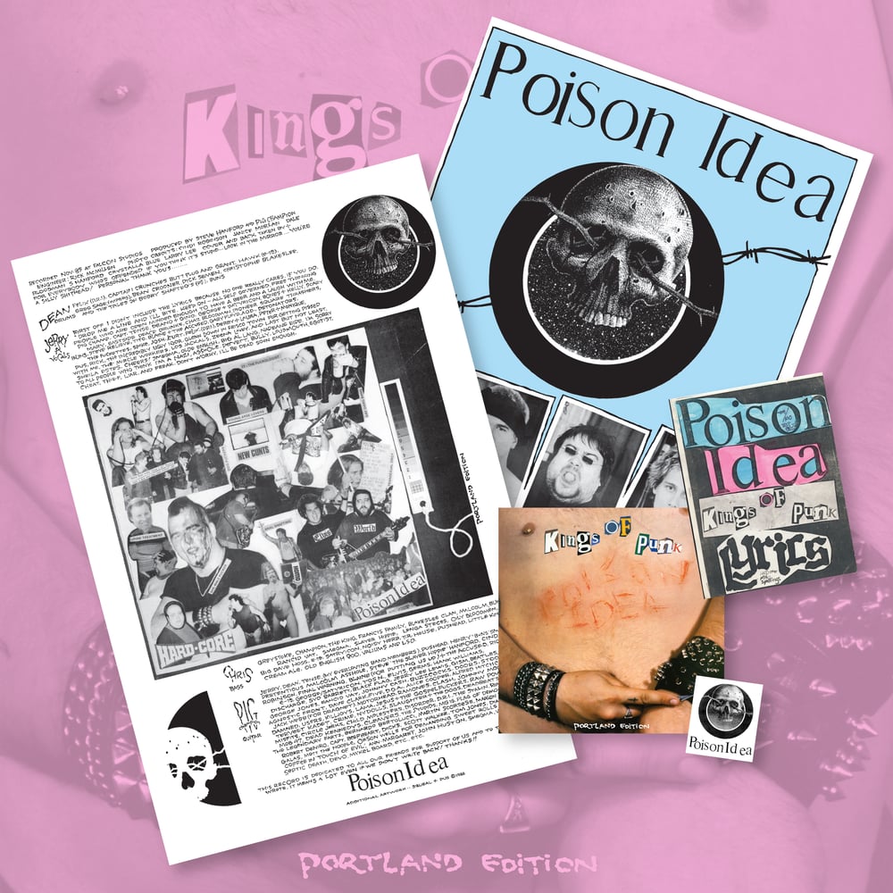 POISON IDEA - "Kings Of Punk: Portland Edition" LP + Posters, Booklet, etc.