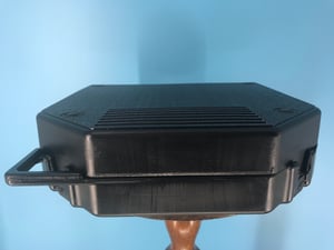 Image of Burlington Recording 2" x 10.5" Black Plastic TapeCare Case With Handle New
