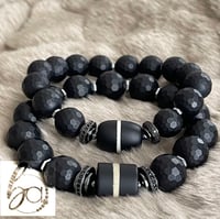 Image 1 of Black Onyx Tibetan  His & Hers