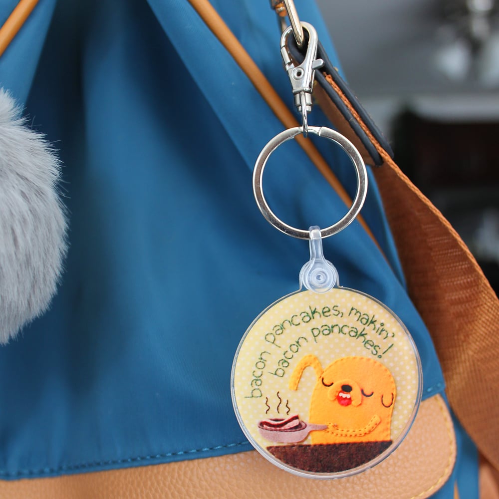 Bacon Pancakes Keychain