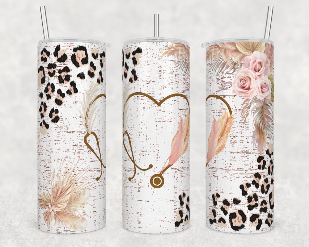 Image of The Leopard Stethoscope Tumbler