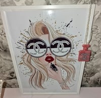 Image 1 of BESPOKE GLOSSY LIPS FASHION PRINT 