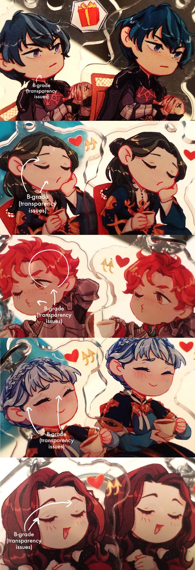 [DISCOUNTED] B/C-Grade FE3H Wreath/Character Teatime Charms