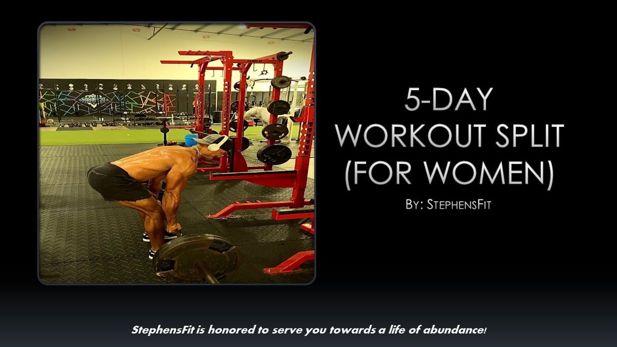 5 day discount split workout women