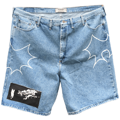 Image of spiky jean shorts (1/1)