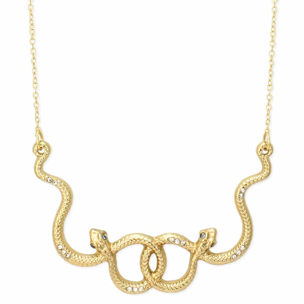 Image of Snake Dance Gold Serpent Necklace