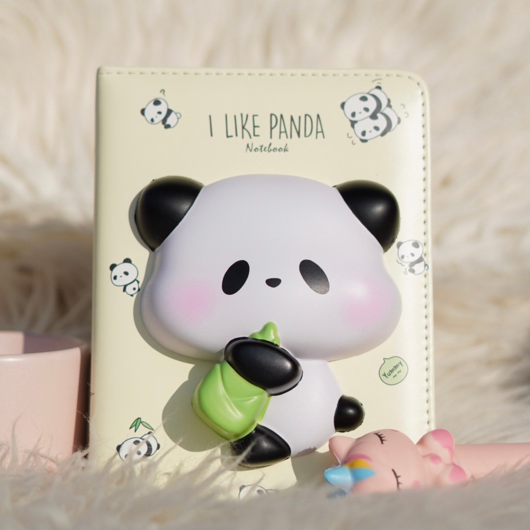 komme til syne Og så videre hente squishy panda notebook and pen set | Little Things Fluff