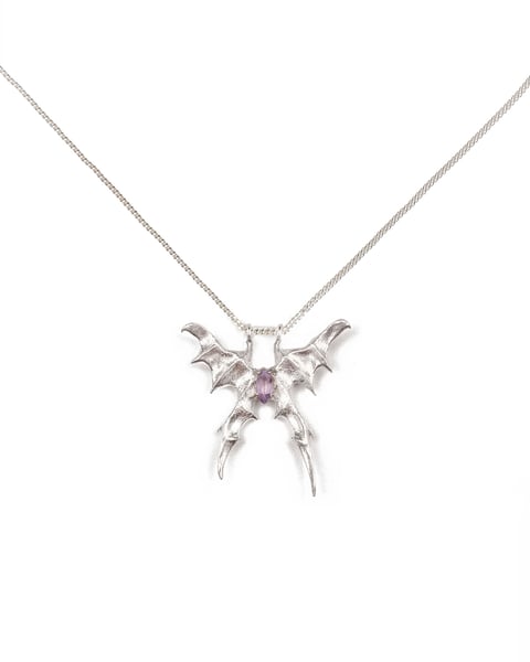 Image of LOKI PATERA - Wing Of Flint Necklace (Amethyst)