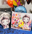 Spooky cutie - journal sticker and girl