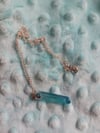 Blue( Aqua) Aura Quartz Necklace 