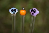 Image 3 of Set of 2 Halloween Glass Stir Sticks