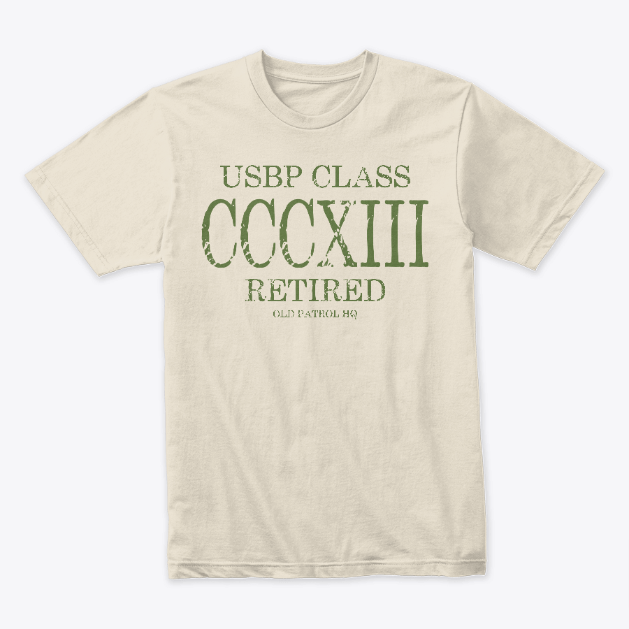 Image of ROMAN NUMERAL USBP RETIRED TEES