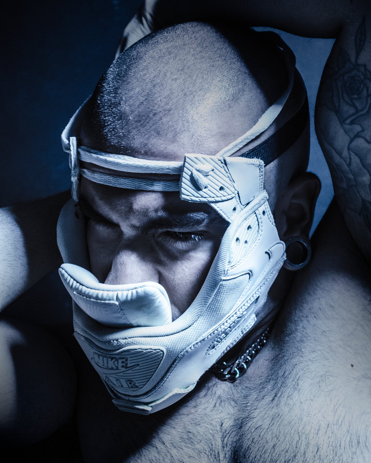 SNEAKER MASK / AIR MASK 90 / FULL WHITE | ALBINOHECTOR