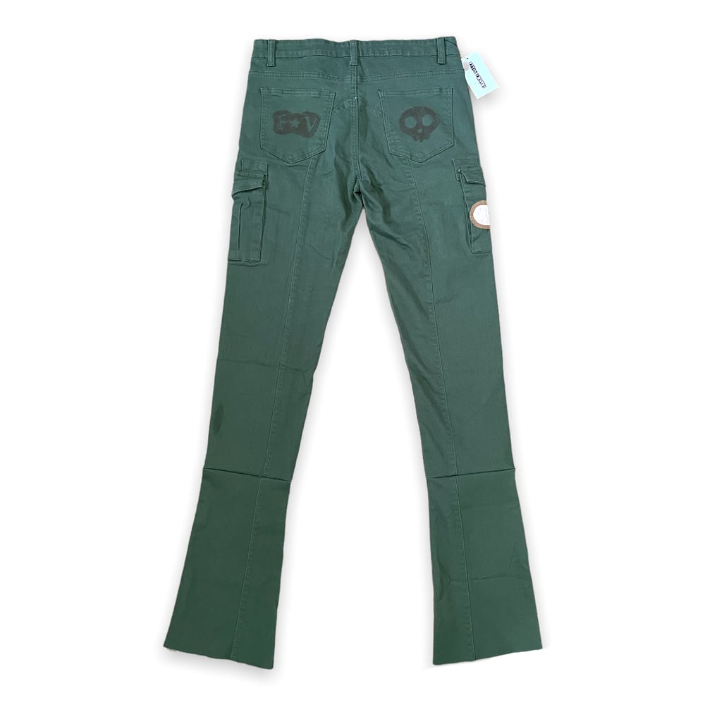 Image of EVIL FLARED CARGO DENIM
