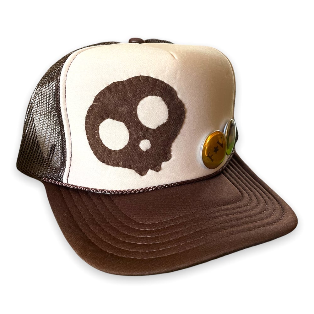 Image of EVIL TRUCKER HAT (BROWN)