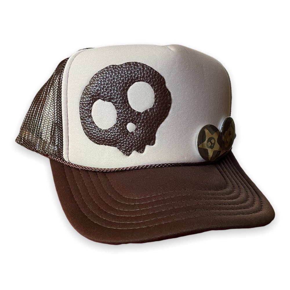 Image of EVIL TRUCKER HAT (BROWN)