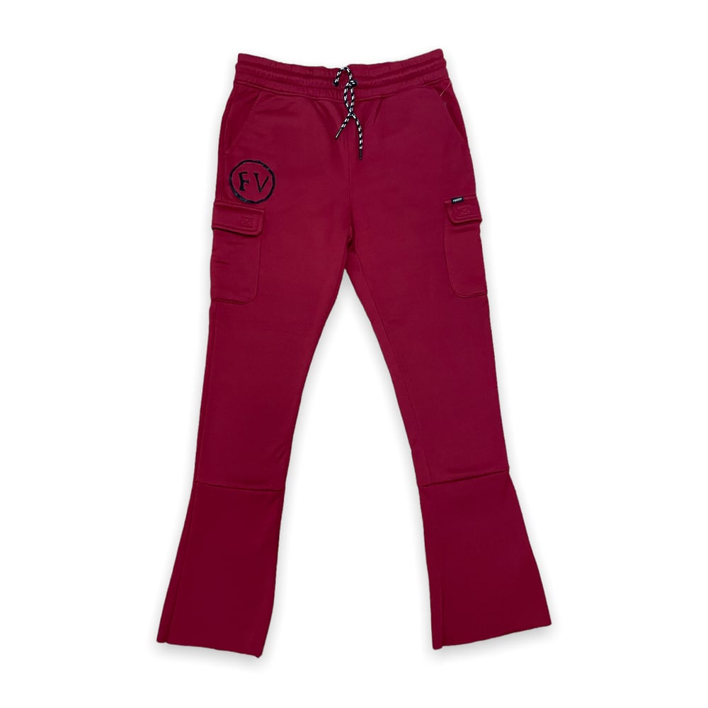 Image of RED EVIL FLARED PANTS