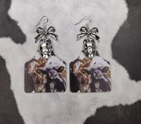 Cow Tag Bow Dangles