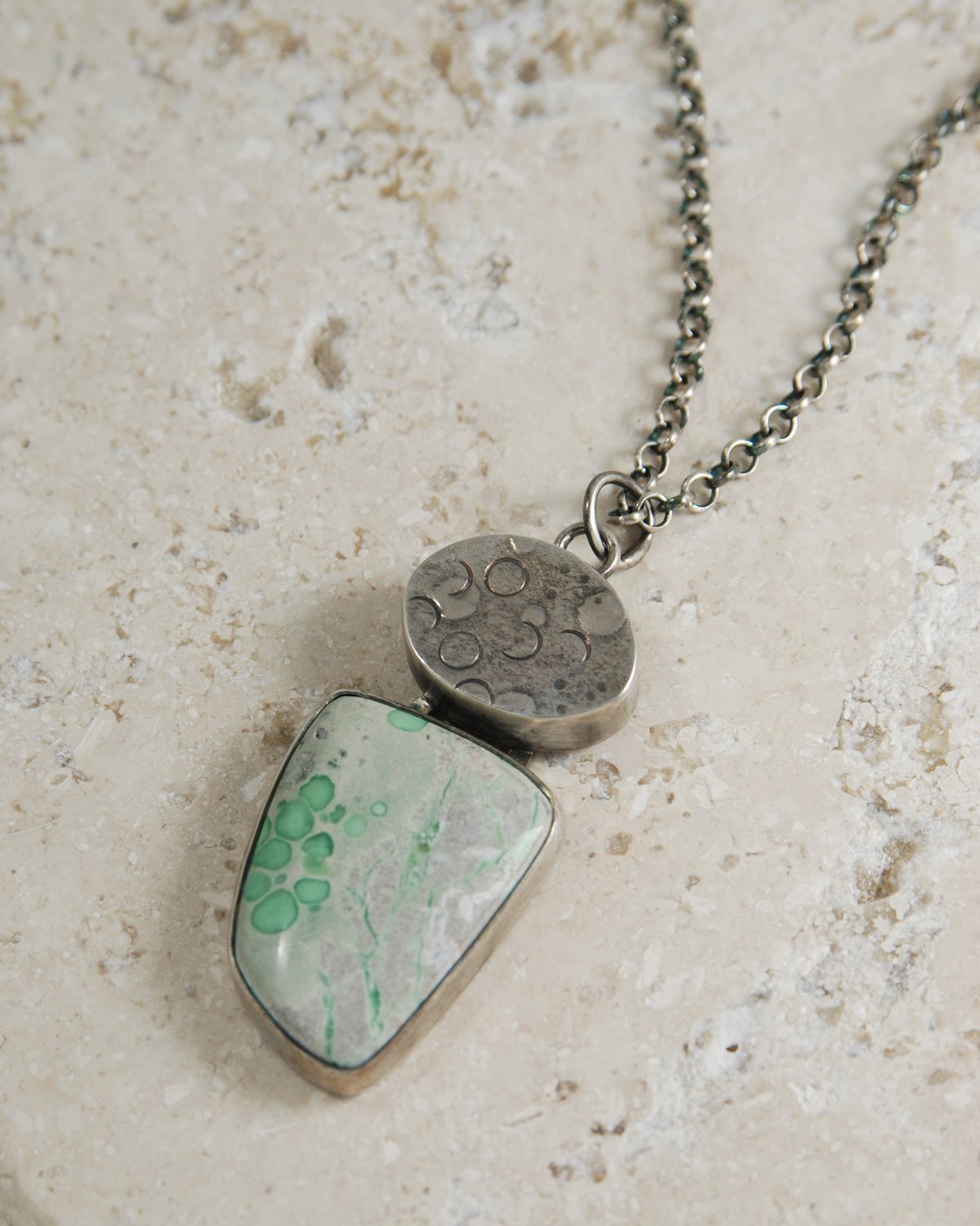 Image of Bubbly Lucine Variscite Necklace