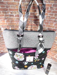 Image 3 of Colorful Sugar Skulls Handbag