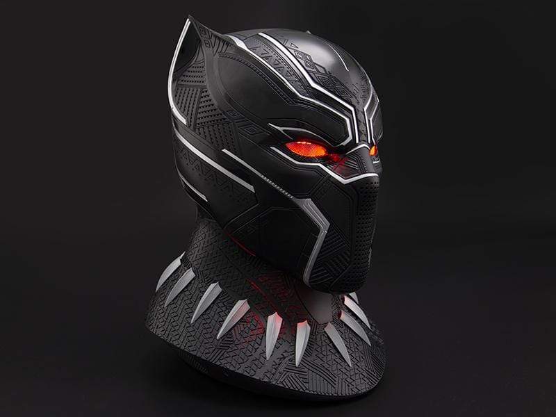 Black Panther Helmet 1:1 Wearable Cosplay Mask Eye Lights Touch Control 