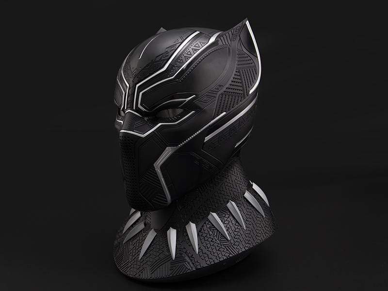 Black Panther Helmet 1:1 Wearable Cosplay Mask Eye Lights Touch Control 