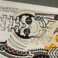 Image 5 of Xenomorph weapon sheet original painting