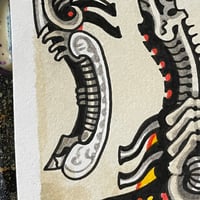 Image 4 of Xenomorph weapon sheet original painting