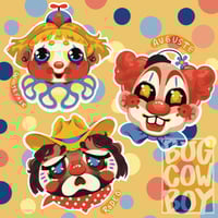 Image 2 of Classic Clowns Sticker Pack