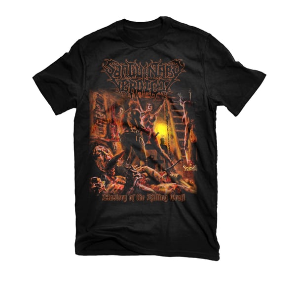 Image of SANGUINARY VERDICT "MASTERY OF THE KILLING CRAFT" T-SHIRT