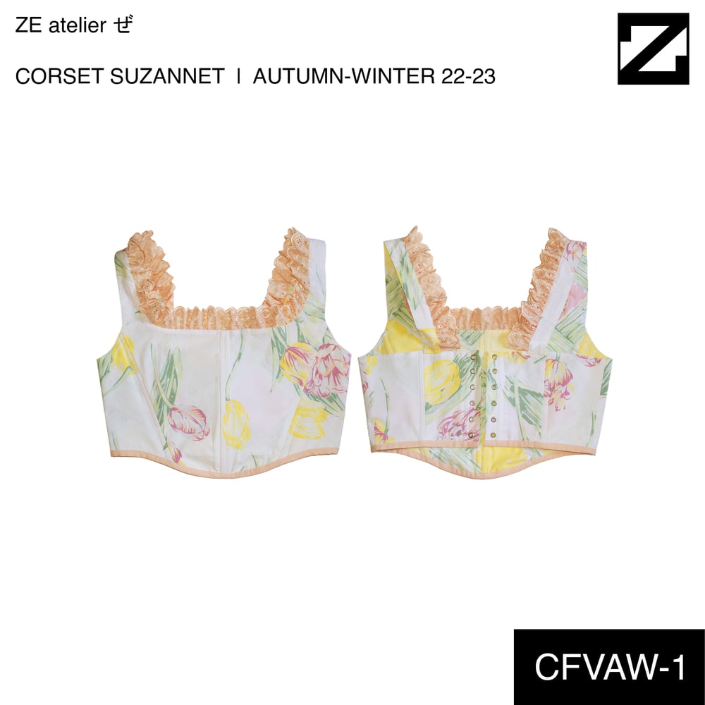 Corset Suzanne fleuri L