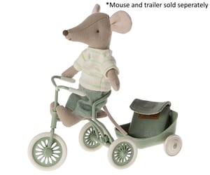 Image of Maileg Abri a Tricycle Mouse green (PRE-ORDER ETA late April)