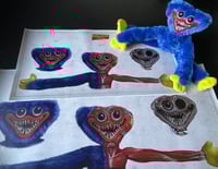 Image 2 of "HUGGY WUGGY"  head anatomy (limited ed. of 30 Giclèe wide print on fine art canvas)