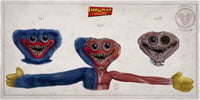 Image 1 of "HUGGY WUGGY"  head anatomy (limited ed. of 30 Giclèe wide print on fine art canvas)