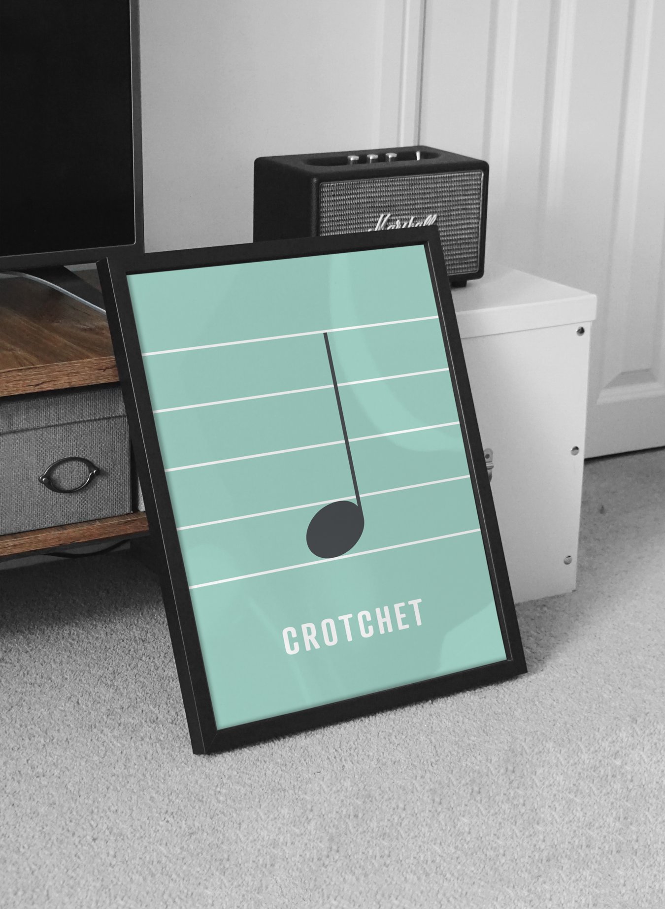 Image of Crotchet Note Print